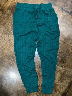 stars above Teal Ribbed lounge Joggers